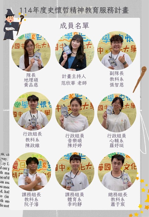 114年度師資生實踐史懷哲精神教育服務計畫-精華國中服務隊圖片